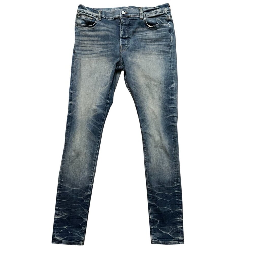 Renggli Denim Jeans Womens Size 36 Skinny Fit Stretch Button Fly 5 Pockets Blue